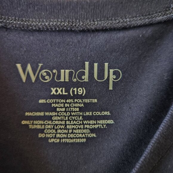 Wound Up Women's "Fire In My Soul" Graphic T-Shirt XXL Navy Blue - Picture 4 of 6
